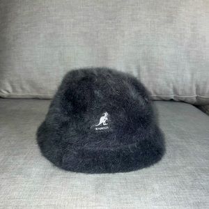 Vintage Kangol Fur Bucket Hat - Dark Blue - Large